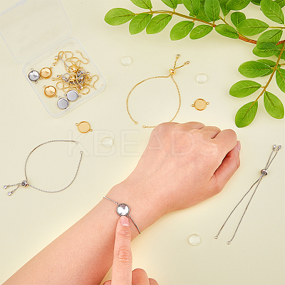 DIY Blank Dome Bracelet Making Kit DIY-DC0002-49-1