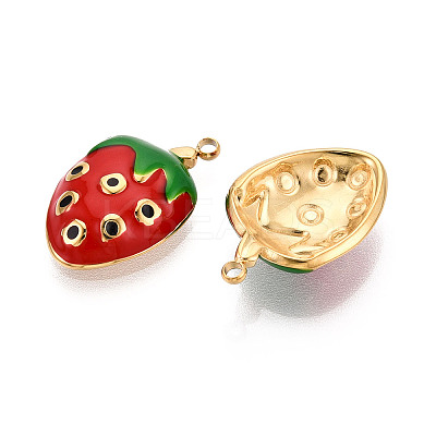 304 Stainless Steel Enamel Pendants X1-STAS-T068-05A-1