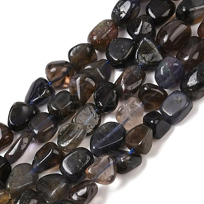 Natural Iolite/Cordierite/Dichroite Beads Strands G-A284-A02-02-1