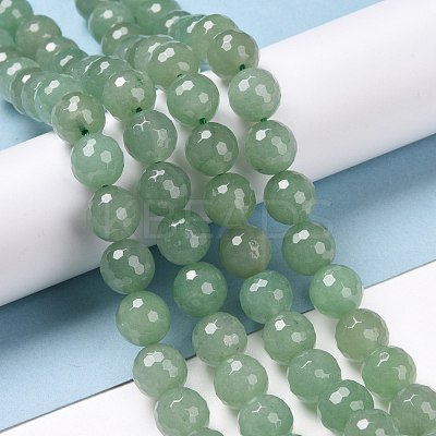 Natural Green Aventurine Beads Strands G-E571-08B-1