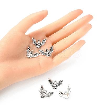 Tibetan Style Alloy Bat Pendants FIND-YW0001-67-1
