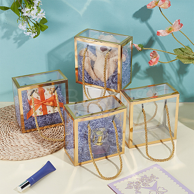 Foldable Hot Stamping Transparent PVC Packaging Boxes LS-CON-WH0123-24B-02-1