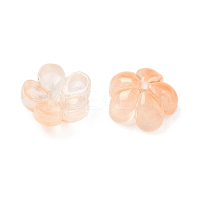 Dyed & Heated Glass Bead Caps GLAA-C042-01A-1