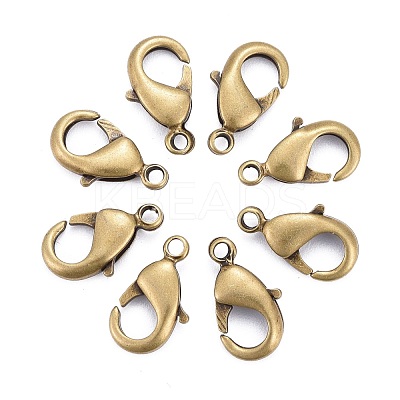 Brass Lobster Claw Clasps KK-902-AB-NF-1