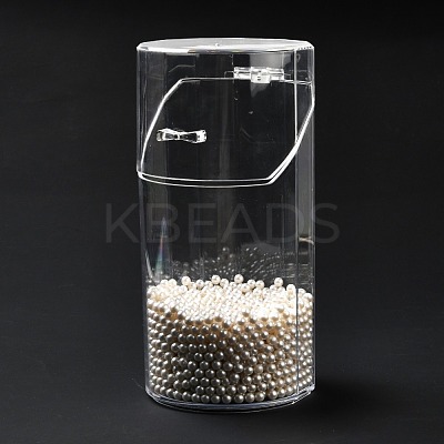 Flip Cover Column Plastic Pen Holder MRMJ-E010-03-1