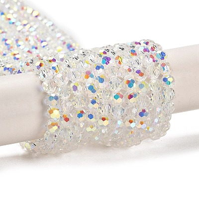 Electroplate Glass Beads Strands EGLA-D030-13-1