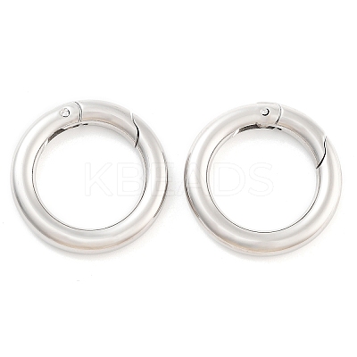 Non-Tarnish 304 Stainless Steel Spring Gate Rings STAS-Q032-1B-1