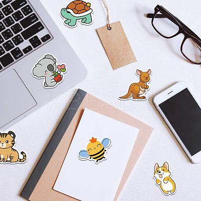 Cartoon Animal Theme Paper Stickers Set DIY-M031-44-1