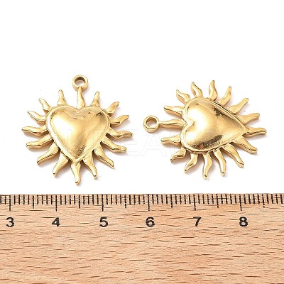 304 Stainless Steel Pendants STAS-I334-01G-02-1