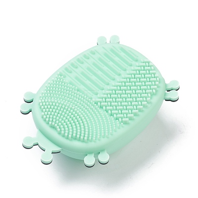 Silicone Cosmetic Brush Storage Rack Portable Washing Tool MRMJ-H002-06D-1