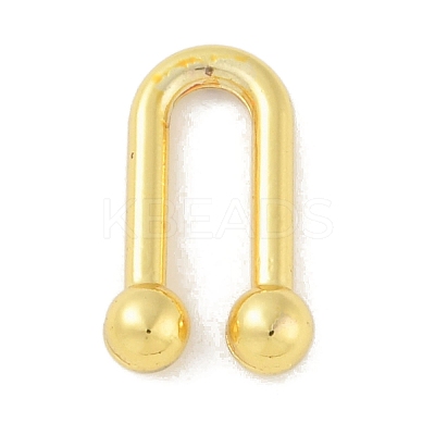 Rack Plating Brass U Shape Links Buckle for Dress Lingria Bikini Swimming Wear Accessories KK-A224-24B-G-1