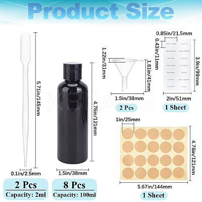 PET Flip Top Cap Bottle AJEW-GF009-91B-1