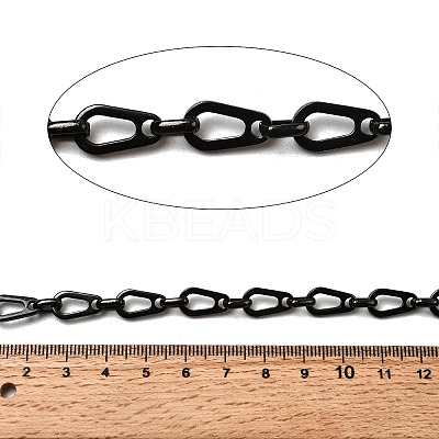 304 Stainless Steel Teardrop Link Chains CHS-S012-09B-1