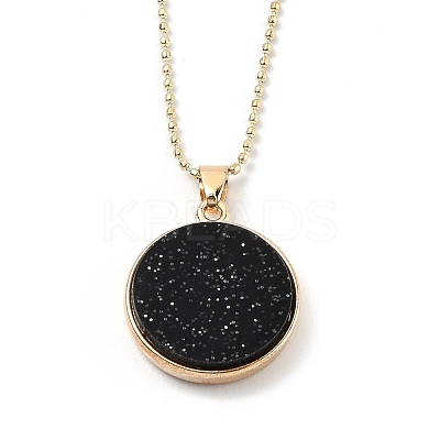 Alloy Rhinestone Pendant Necklaces NJEW-H306-A06-G-1