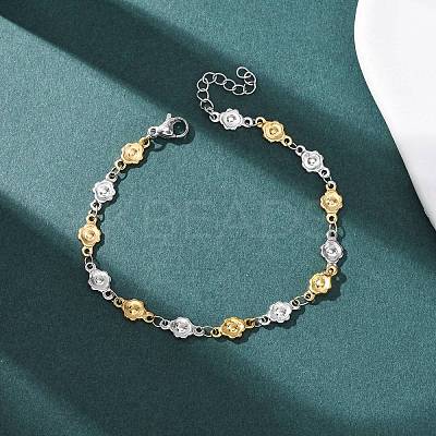 304 Stainless Steel Chain Bracelets BJEW-P376-04A-1