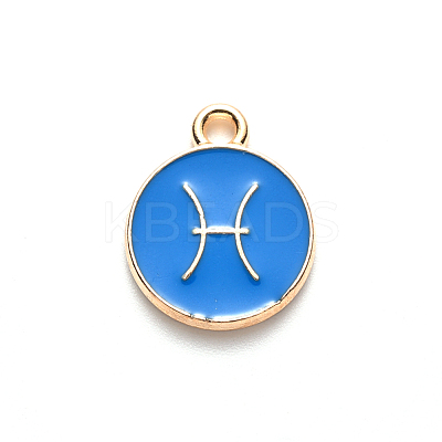 Alloy Enamel Pendants ENAM-S124-01A-02H-1