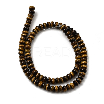Natural Tiger Eye Beads Strands G-A275-B01-4x6mm-1