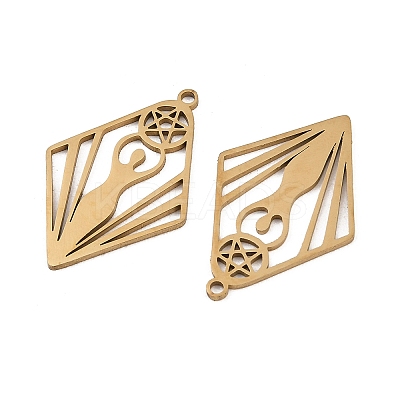 201 Stainless Steel Pendants STAS-I364-05G-1