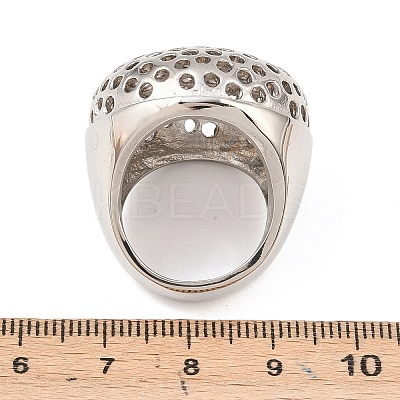 304 Stainless Steel Open Cuff Rings RJEW-D336-05P-1