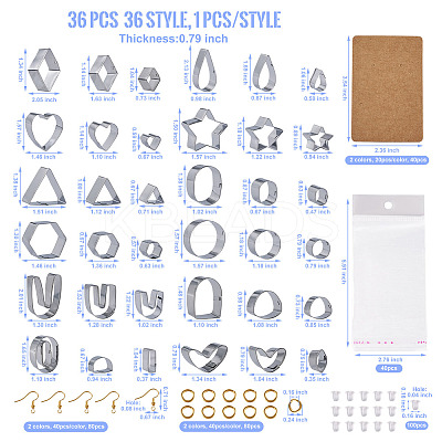 DIY Earring Making Finding Kits DIY-FW0001-22-1