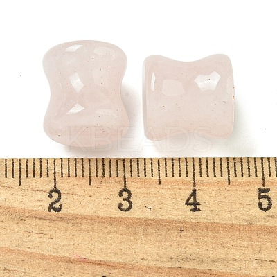 Natural Rose Quartz Ear Gauges Flesh Tunnels Plugs EJEW-P293-02C-1