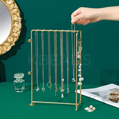 Rectangle Iron Jewelry Display Stands ODIS-F001-03G-1