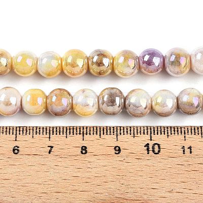 Electroplated Glass Beads Strands LS-GLAA-C023-01K-1