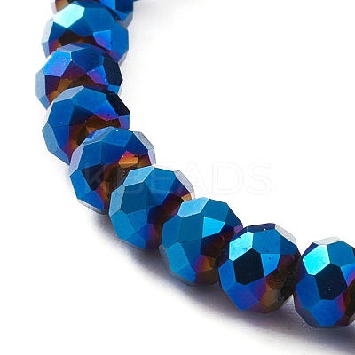Electroplate Glass Beads Stretch Bracelets BJEW-JB05794-1