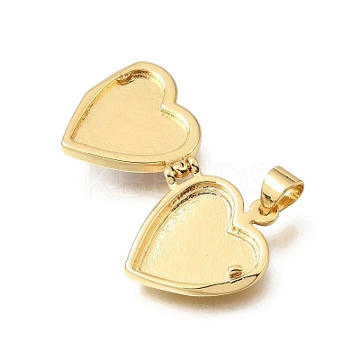 Brass & Natural Shell Locket Pendants SH-CBA7C77-05G-1