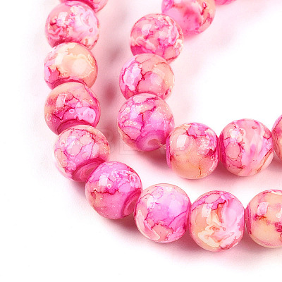 Baking Paint Glass Beads X1-DGLA-N003-10mm-A01-1