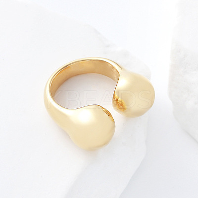 304 Stainless Steel Cuff Open Rings RY3631-8-1