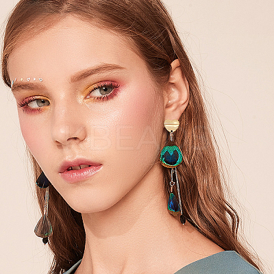 30Pcs 5 Colors Ion Plating(IP) 304 Stainless Steel Stud Earring Findings EJEW-UN0001-67-1