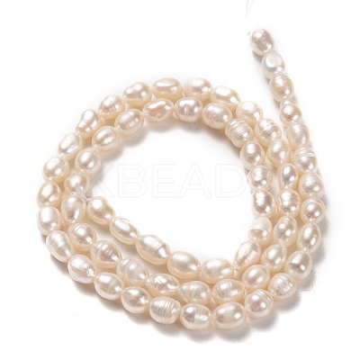 Natural Cultured Freshwater Pearl Beads Strands PEAR-J005-61-1