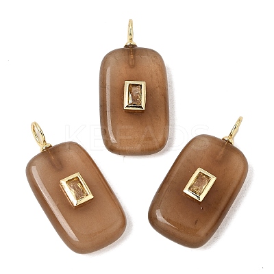 Dyed Natural White Jade Pendants G-H328-03G-A07-1