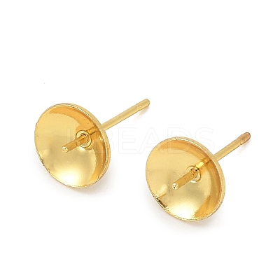 Brass Stud Earring Findings KK-A300-29C-G-1