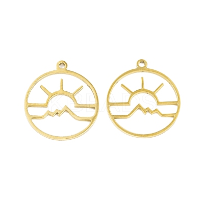5Pcs 201 Stainless Steel Pendants LS-STAS-M056-01B-G-1