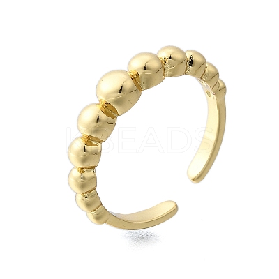 Brass Open Cuff Rings for Women RJEW-F179-04G-1
