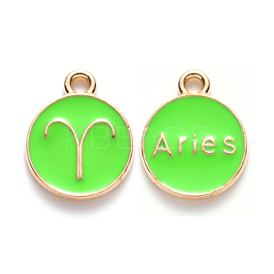 Alloy Enamel Pendants X-ENAM-S124-01A-06A-1