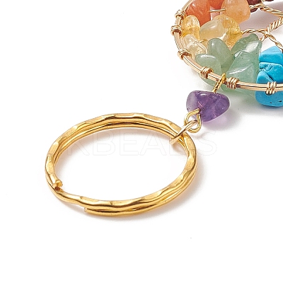 Natural Amethyst Keychain LS-X1-KEYC-JKC00435-02-1