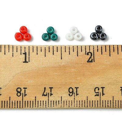 800Pcs 4 Styles Mixed Styles Glass Round Seed Beads SEED-FS0001-18B-1