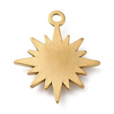 Real 18K Gold Plated 304 Stainless Steel Pendants STAS-A084-23G-03-1
