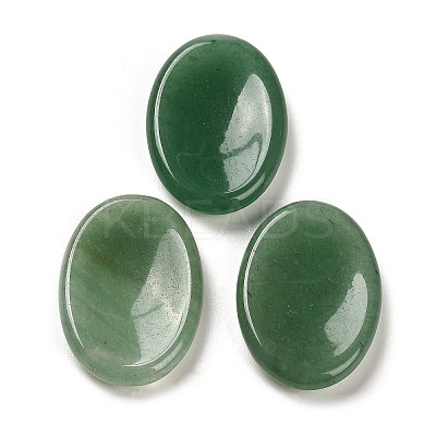 Natural Green Aventurine Oval Worry Stone G-R487-01G-1