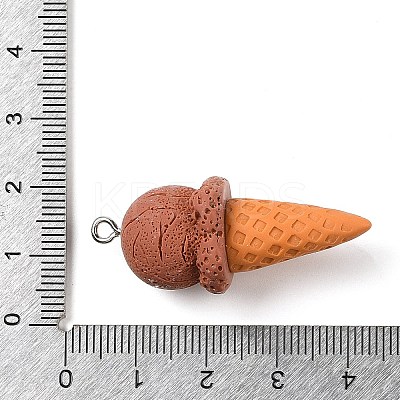 Opaque Resin Imitation Food Pendants RESI-S399-03C-1