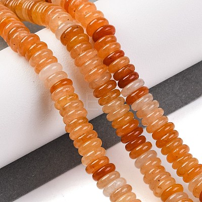 Natural Red Aventurine Beads Strands G-G084-A11-01-1