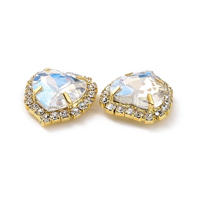 Heart Sew on Rhinestone DIY-E062-03G-04-1
