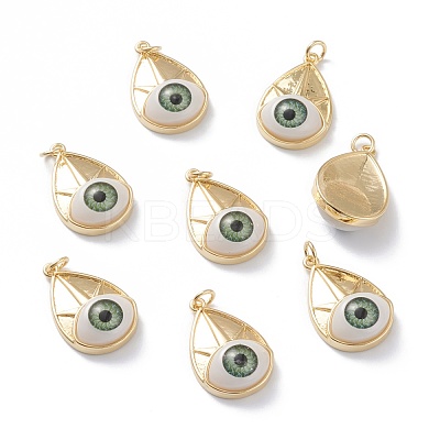 Brass Pendants KK-Z006-02D-1
