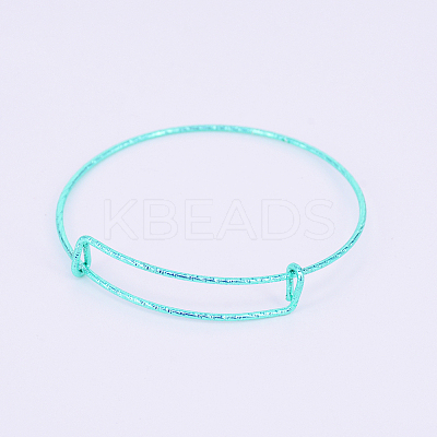 Adjustable Iron Bangle Making BJEW-TAC0004-02J-1