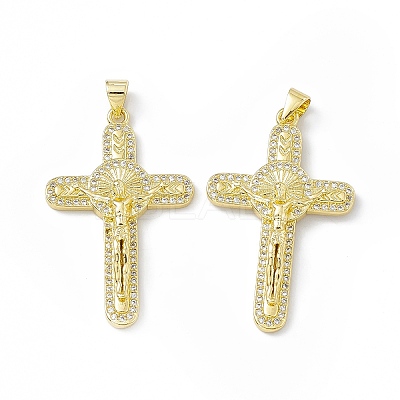 Rack Plating Eco-friendly Brass Pendants KK-B065-09G-1