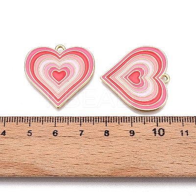 Rack Plating Alloy Enamel Pendants ENAM-N056-431A-1