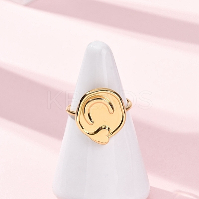 Adjustable 304 Stainless Steel Cuff Open Rings RJEW-C151-01A-G-1
